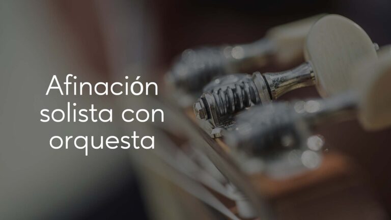 Afinación solista con orquesta