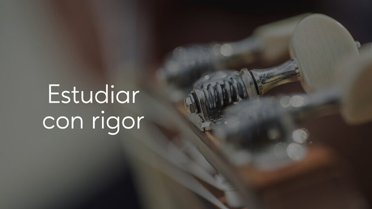 Estudiar con rigor